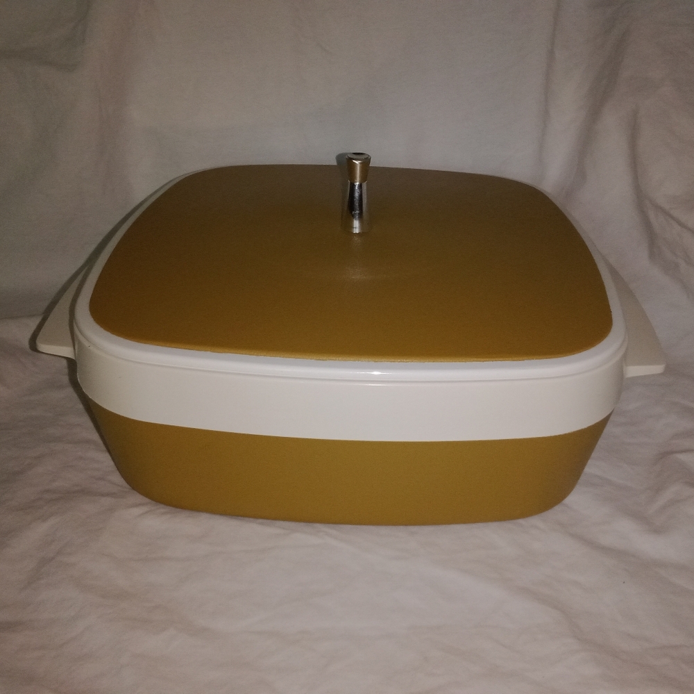 Mid Century Modern West Bend Brownie Pan Container 3 Piece MCM